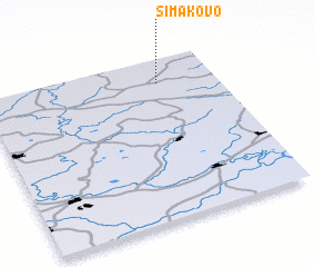 3d view of Simakovo