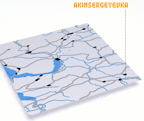 3d view of Akim-Sergeyevka