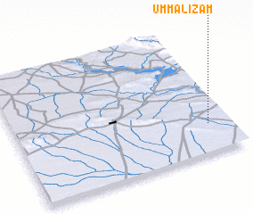 3d view of Umm al ‘Iz̧ām