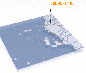 3d view of Jabal al Milḩ