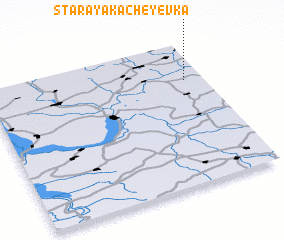 3d view of Staraya Kacheyevka