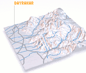 3d view of Dayr ‘Akar