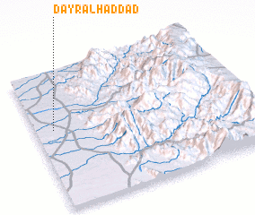 3d view of Dayr al Ḩaddād