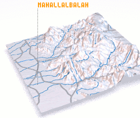 3d view of Maḩall al Balaḩ