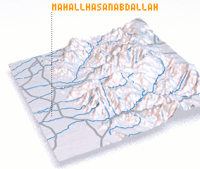 3d view of Maḩall Ḩasan ‘Abd Allāh