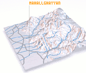 3d view of Maḩall Ghayyān