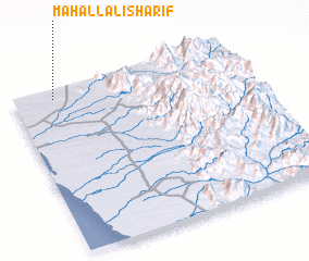 3d view of Maḩall ‘Alī Sharīf