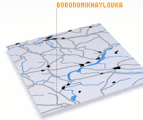 3d view of Borono-Mikhaylovka