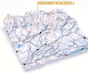 3d view of Verkhniye Gezruli