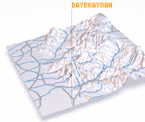 3d view of Dayr Kaynah