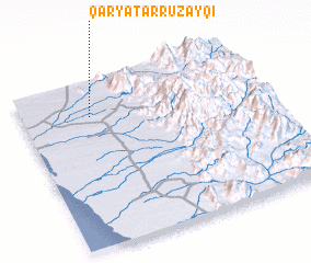 3d view of Qaryat ar Ruzayqī