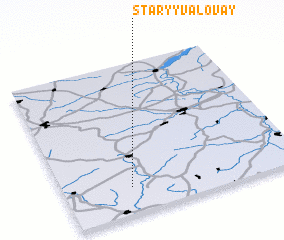 3d view of Staryy Valovay