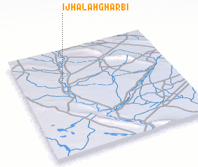 3d view of Ijḩālah Gharbī