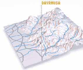 3d view of Dayr Mūsá
