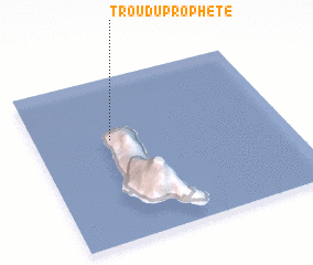 3d view of Trou du Prophète