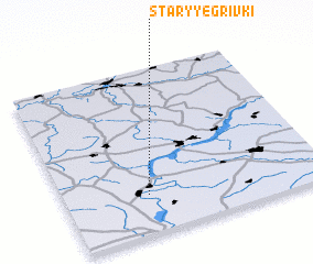 3d view of Staryye Grivki