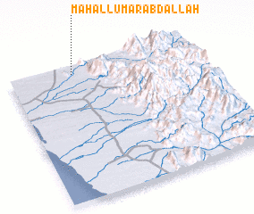 3d view of Maḩall ‘Umar ‘Abd Allāh