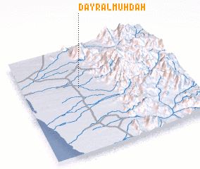 3d view of Dayr al Muhdah