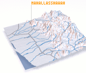 3d view of Maḩall as Sha‘wah