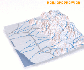 3d view of Maḩjār ar Rayyān