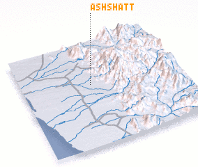 3d view of Ash Shaţţ