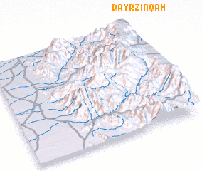 3d view of Dayr Zinqāḩ