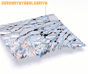 3d view of Verkhnyaya Balkariya