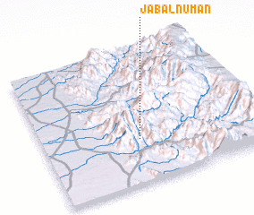 3d view of Jabal Nu‘mān