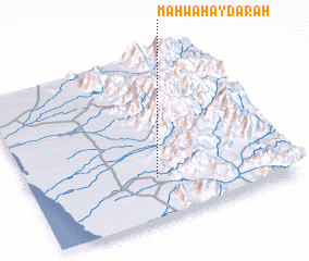 3d view of Maḩwá Ḩaydarah