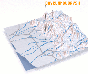 3d view of Dayr Umm Dubaysh