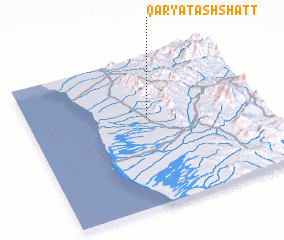 3d view of Qaryat ash Shaţţ