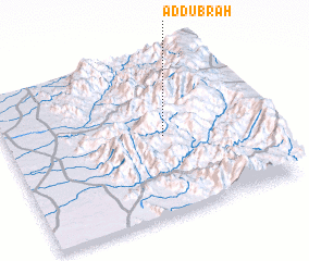 3d view of Aḑ Ḑubrah