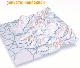 3d view of Qaryat al Madbaghah