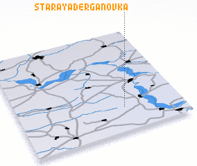 3d view of Staraya Derganovka