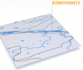 3d view of Nizhniy Konets