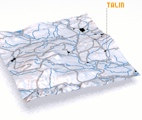 Talin (Armenia) map - nona.net