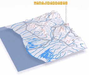 3d view of Manājid aḑ Ḑabāb