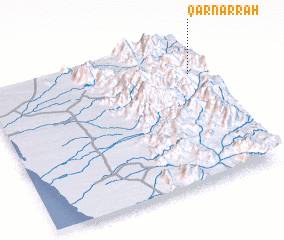 3d view of Qarn ‘Arrah