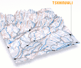 3d view of Tsʼkhinvali