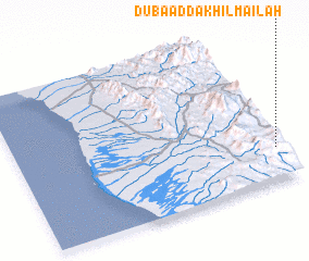 3d view of Duba‘ ad Dākhil Mā‘ilah