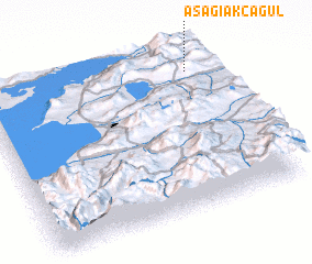 3d view of Aşağıakçagül