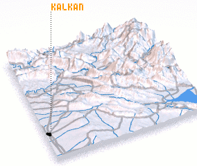 3d view of Kalkān