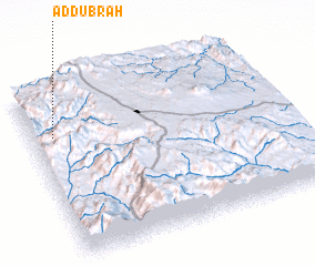 3d view of Aḑ Ḑubrah