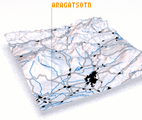 3d view of Aragatsotn