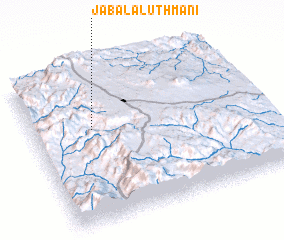 3d view of Jabal al ‘Uthmānī