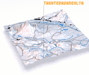 3d view of Takht-e Ravān-e ‘Olyā