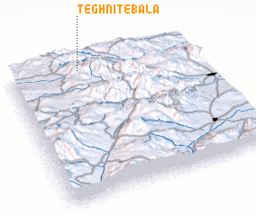 3d view of Teghnīt-e Bālā