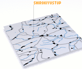 3d view of Shirokiy Ustup