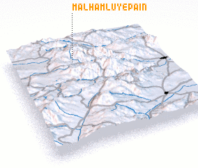 3d view of Malḩamlū-ye Pā\