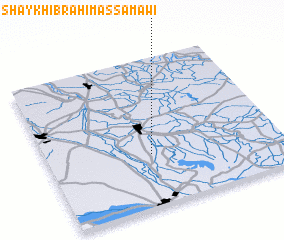 3d view of Ash Shaykh Ibrāhīm as Samāwī